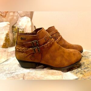 Faux Leather ankle booties